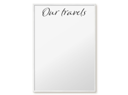 Magnetic Board Our Travels For The Living Room Espelharte (70x100 Cm)