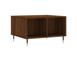 Mesa de Centro Derivados Madeira Carvalho Castanho MAISON EXCLUSIVE (60x50x36,5 cm)