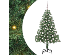 Conjunto 1 Árvore De Natal Vidaxl Verde Pvc (210 Cm)