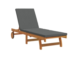 Conjunto 1 Móveis De Jardim Vidaxl Castanho Madeira De Acácia Maciça (199 X 63 X 85 Cm)