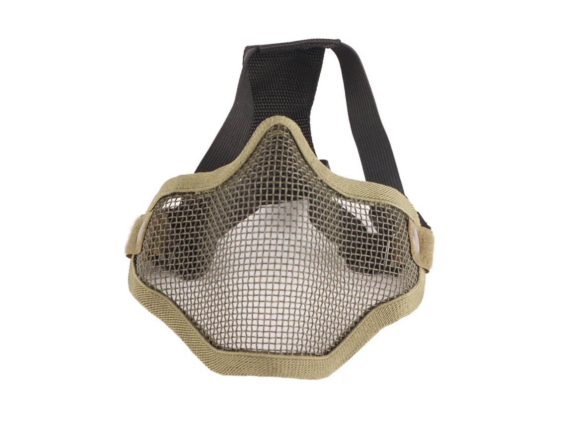 Protetor Facial Meio Aço Malha Design Legal Capacete 54-62cm Atividades Ao Ar Livre Verde