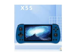 Console De Jogos Retrô X55 16 Gb 64 Gb Rk3566 5,5 Polegadas, Tela Ips 1280 X 720, Reprodutor De Jogos Portátil Linux De Código Aberto V Ly Ebike