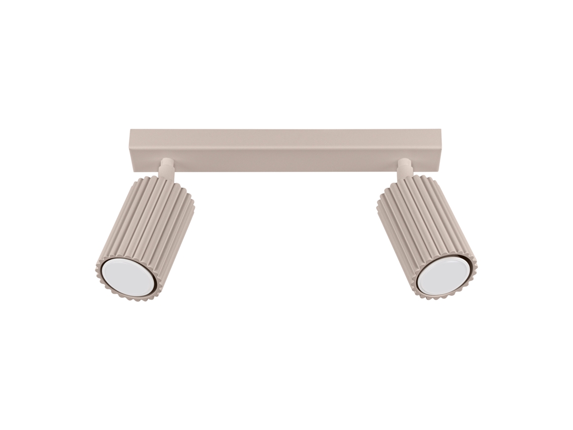 Candeeiro De Teto Karbon De Alumínio Cinza Claro 16.5x30x6.5cm Sollux Lighting