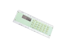 Régua De Escala Dupla 15cm Combinada Com Calculadora 8 Dígitos, Ferramenta Ergonômica E Compacta Para Aprendizado