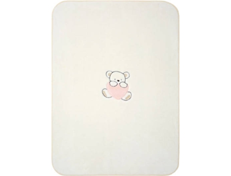 Manta Bordado  Polar Rosa (110x140 cm)