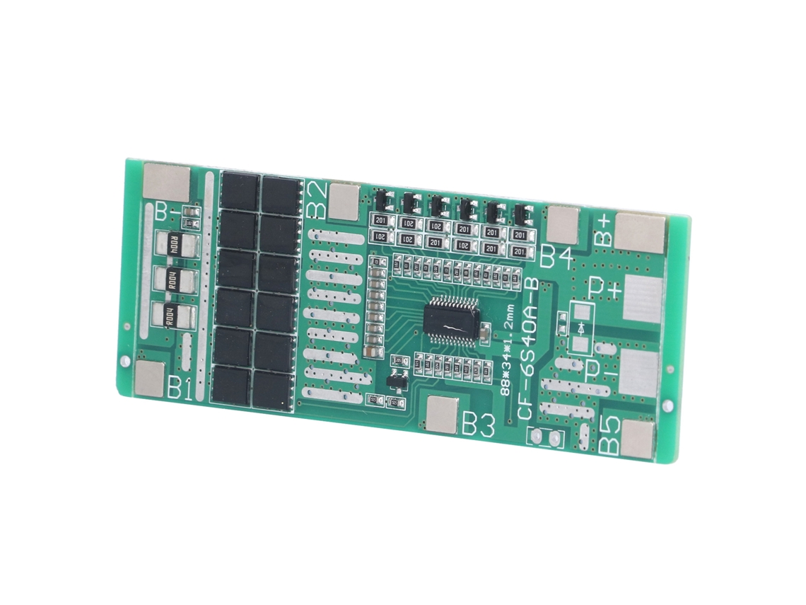 Laxiscreed Placa De Proteção De Bateria Lithium 6s 40a Com Equilíbrio Solar E Proteção De Células