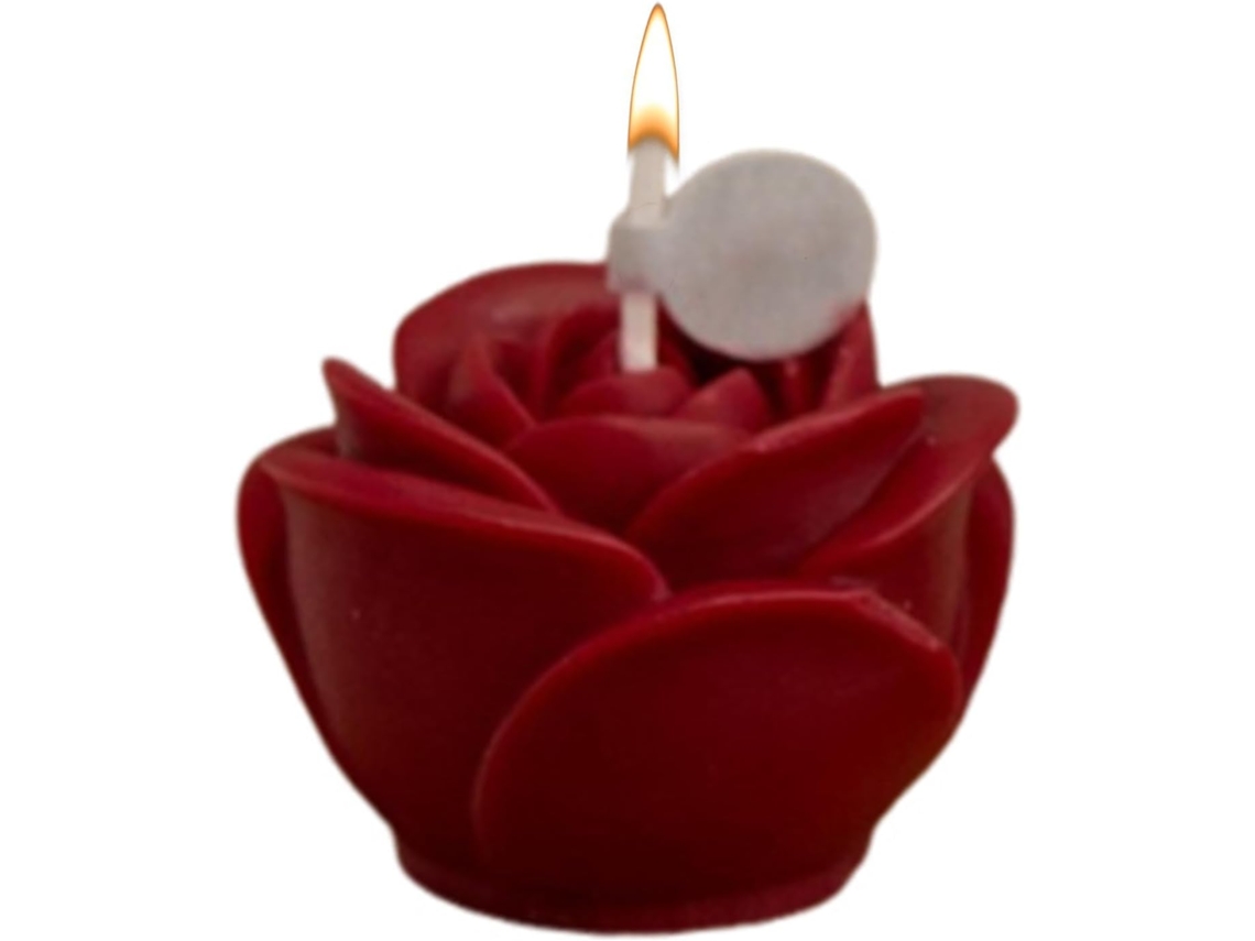 Vela Em Formato De Flor Para O Dia Dos Namorados, Feita De Cera De Soja Perfumada, Decoração Romântica Para O Seu Par.