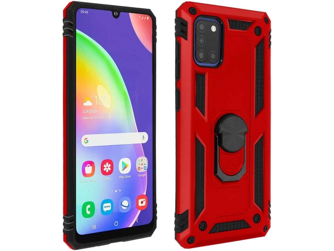 Capa Samsung Galaxy A31 Ushion Anel Vermelho