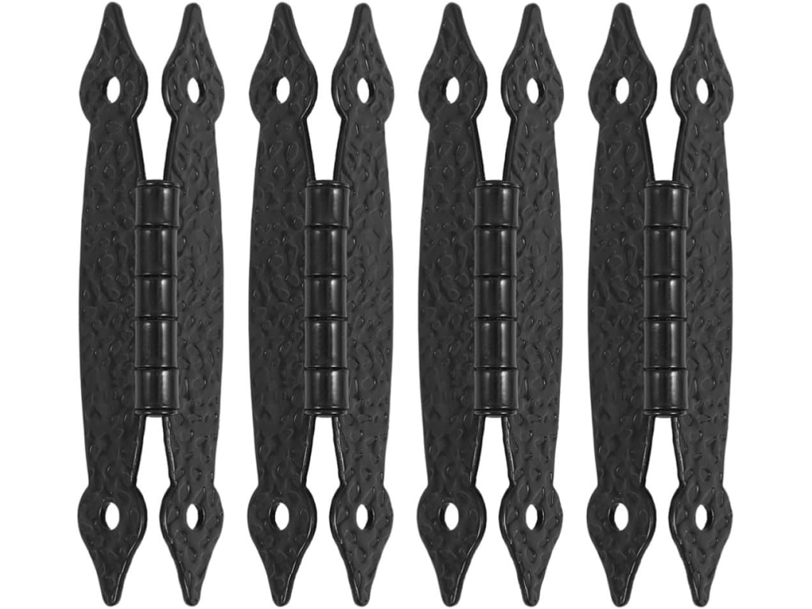 Dobradiças De Porta Reforçadas Besportble, 4 Peças, Ferro, 3, 5 Polegadas, Pretas, Estilo Borboleta, Para Substituição