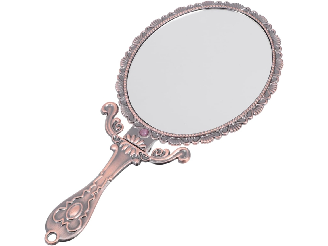Espelho De Maquiagem Portátil Dobrável Com Alça Rosa, Ideal Para Viagens. Elegante Espelho De Bolso Para Meninas.