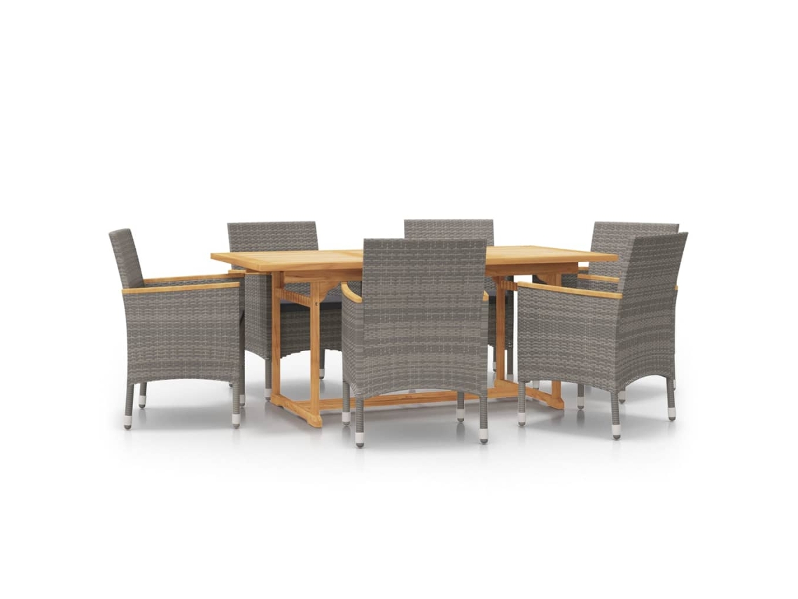 Garden Dining Set, Garden Dining Sets Vidaxl Cinzeto Rattan / Vime (n/a)