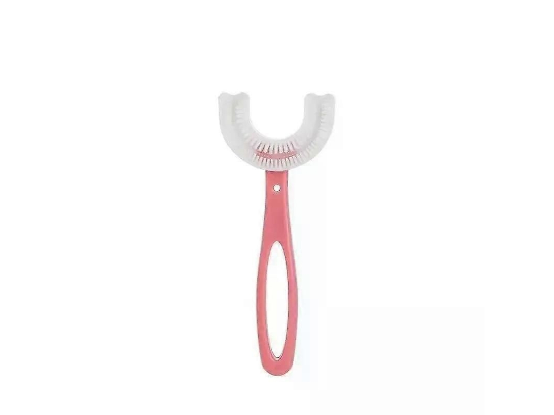 Escova de Dentes Infantil em Formato Sapo Desenho Animado, com Limpeza 360 Graus U, Feita Silic One Macio. Ideal para Hi GOKOCO