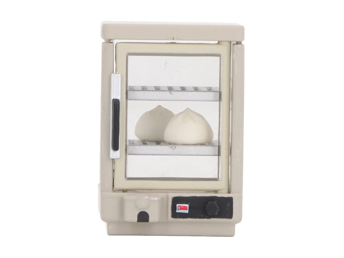 Ats armário de Pão para Casa de Boneca Modelo Exquisito Móvel Miniatura com Expositor de Alimentos Isolado Decoração