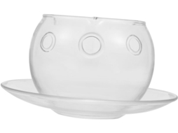 De Vidro Transparente, Tigela Multifuncional Para Saladas E Frutas, Superfície Lisa, Fácil De Gokoco