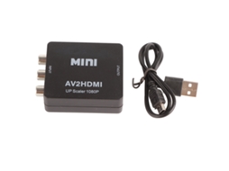 Conversor Av Para Hd Multimedia Interface 1080p Baixo Consumo Compatível Com Tv E Dispositivos