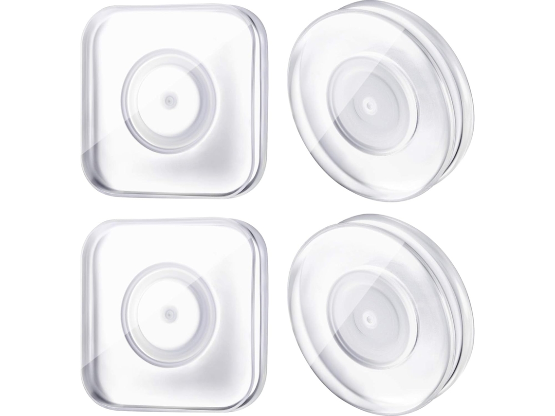 Conjunto De 4 Adesivos Nano Mágicos Para Celular, Reutilizáveis, Em Gel, Sem Resíduos, Para Casa, Carro E Escritório (branco)