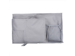 Bolsa de Armazenamento Suspensa Oxford para Cama de Bebê com Múltiplos Bolsos Cinza | S/MARCA