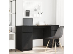 Vidaxl Mesa Carvalho Preto Derivados De Madeira 140 X 49 X 76 Cm