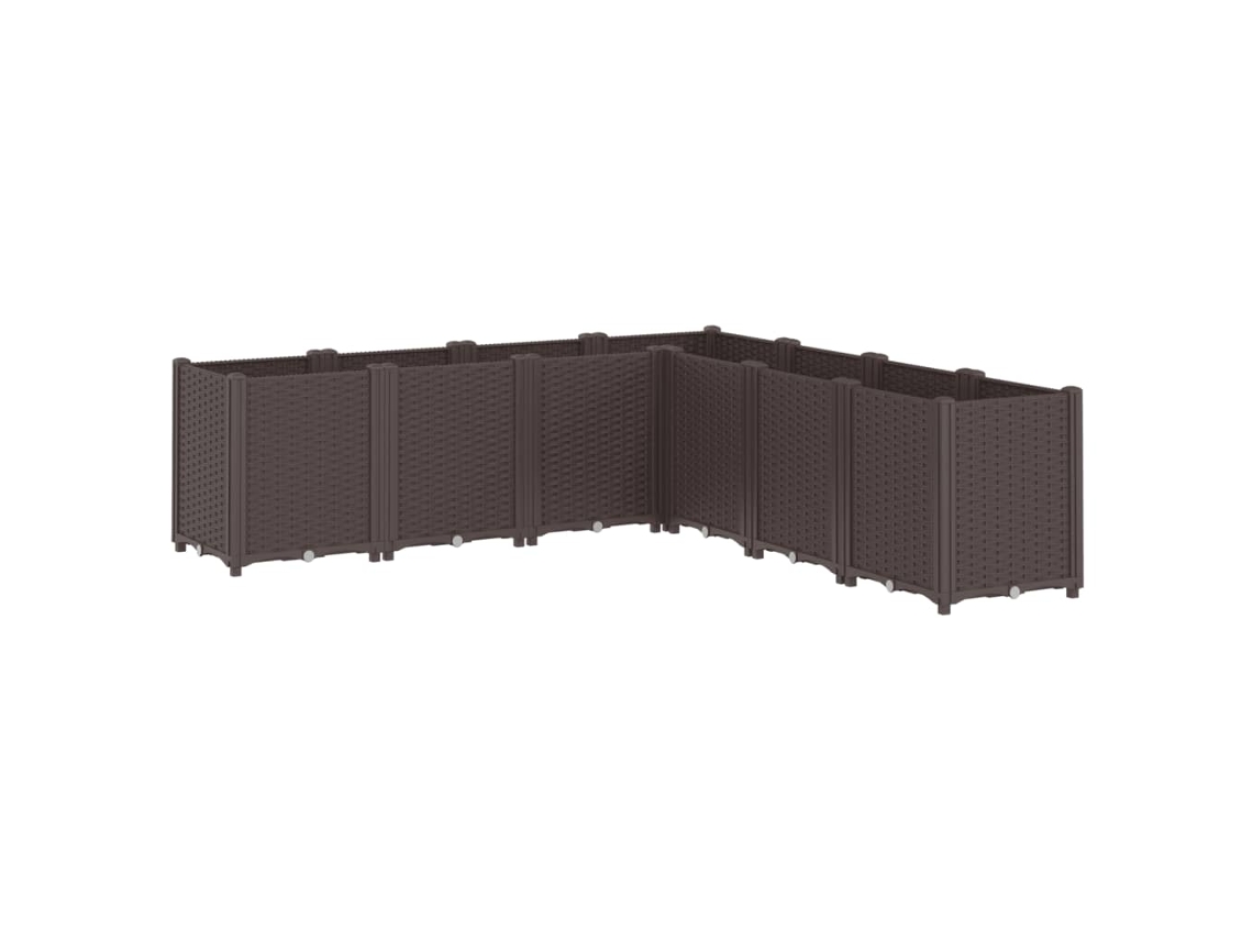 Garden Planter, Garden Planters Vidaxl Marrom Polipropileno (160 X 160 X 53 Cm)