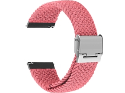 Bracelete Entrançada Ajustável para Garmin Vivomove HR Rosa