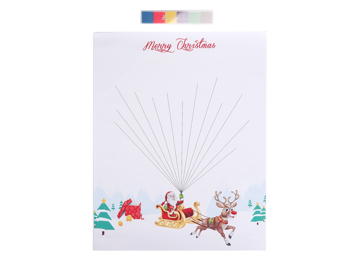 Pintura De Assinatura De Dedos Decorativa Natal Casa Diy