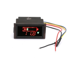 Indicador de bateria digital à prova d'água YB28VE W com voltímetro para carros elétricos