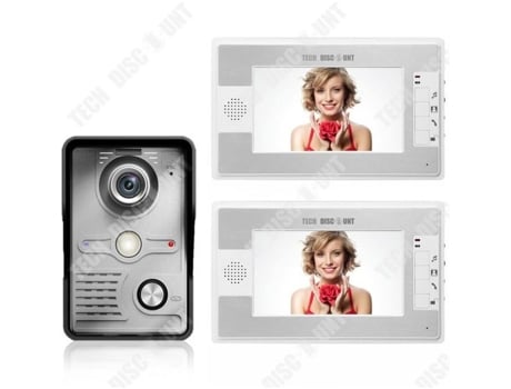 Intercomunicador de vídeo externo TD® de 7 polegadas com visão noturna colorida e à prova de chuva com sistema de visão noturna Lunavo