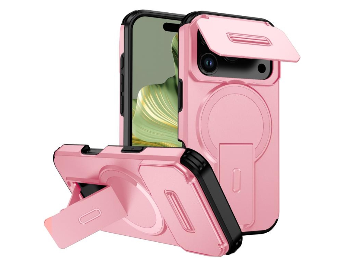Capa Com Suporte Magsafe Para Iphone 17 Pro - Abertura Deslizante Com Proteção De Câmara