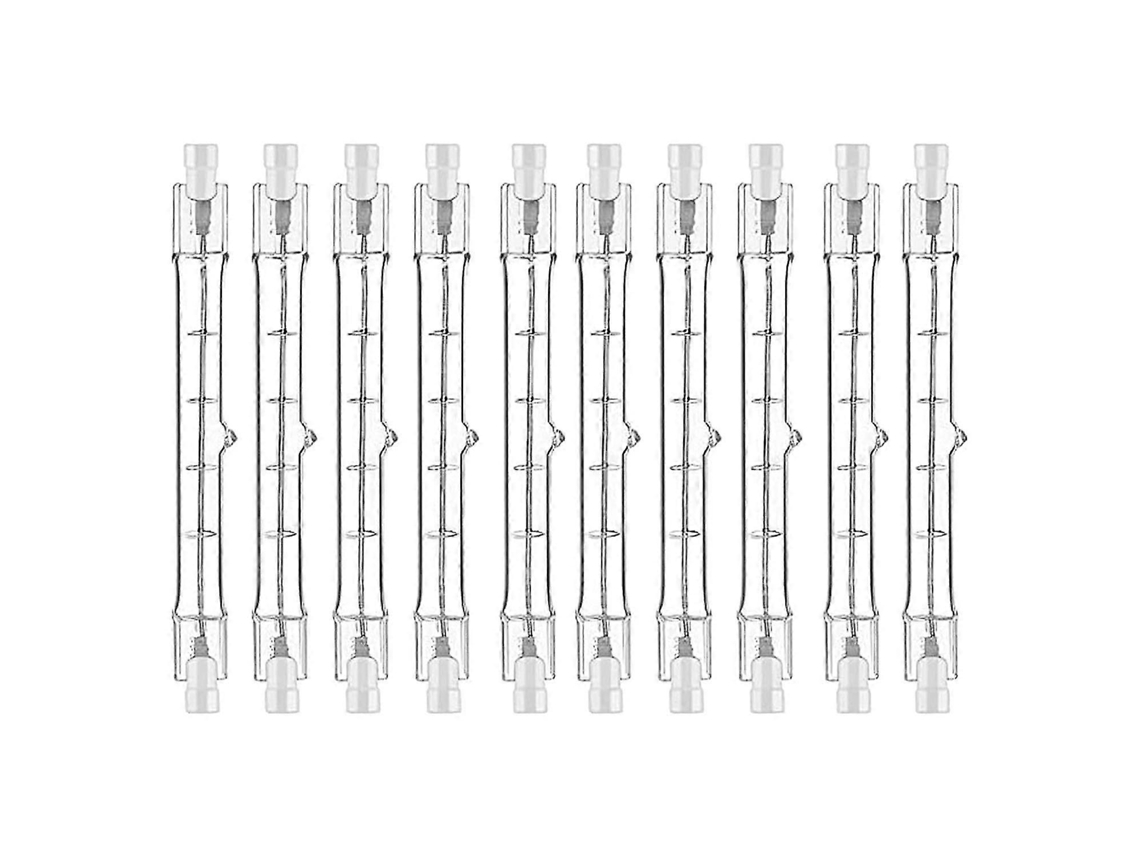 Rebe bombilla Halógena R7s 118mm 200w 230v Regulable 2700k Cri 99 2500h Paquete de 10 para Iluminación Industrial Y Hogar