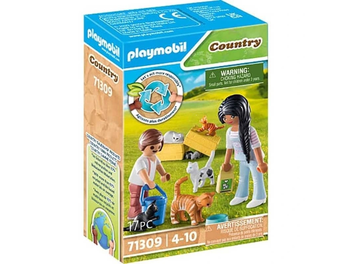 Família de gatos do país PLAYMOBIL (Idade minima recomendada: 4 anos)