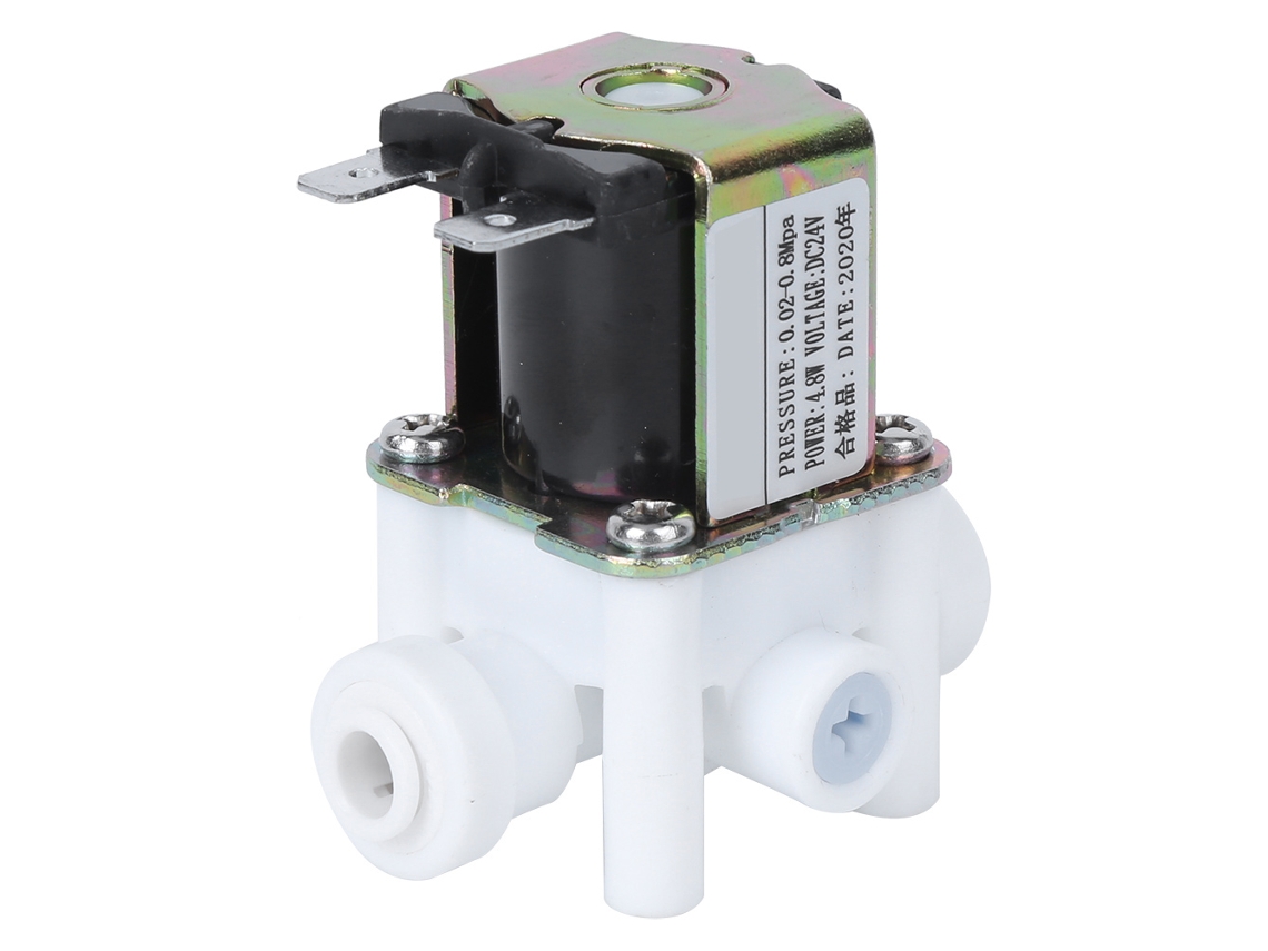 Válvula Solenóide Elétrica Dc24v Laxiscreed Com Port 1/4" E Regulagem De Vazão De Água Residual