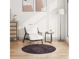Vidaxl Tapete Lavável Φ120 Cm Antracite