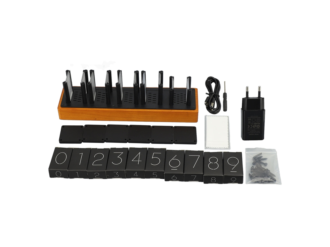 Relógio de Mesa Digital Tubo Nixie Rgb Led 100 240v
