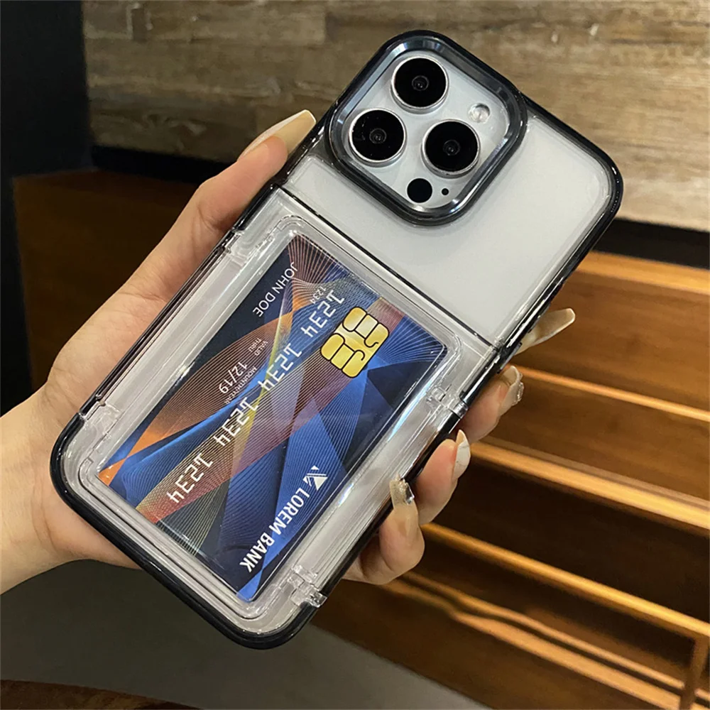Capa Transparente Para Celular (iphone 11 Preto), Proteção Contra Impactos, Estrutura Rígida Em Acrílico.