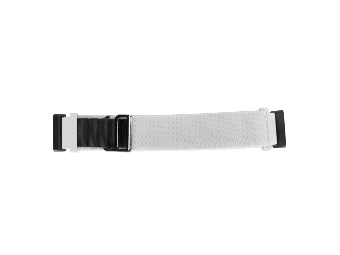 Pulseira de Nylon Elástica para Fitbit Versa 4 3 Sense 2 Substituição Branco e Preto