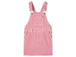 Vestido Com Peitilho Para Criança Bombazina Rosa-claro 116