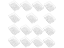 Clipes de papel Angooily, 750 unidades, seguros e versáteis para mesa, escola e organização.
