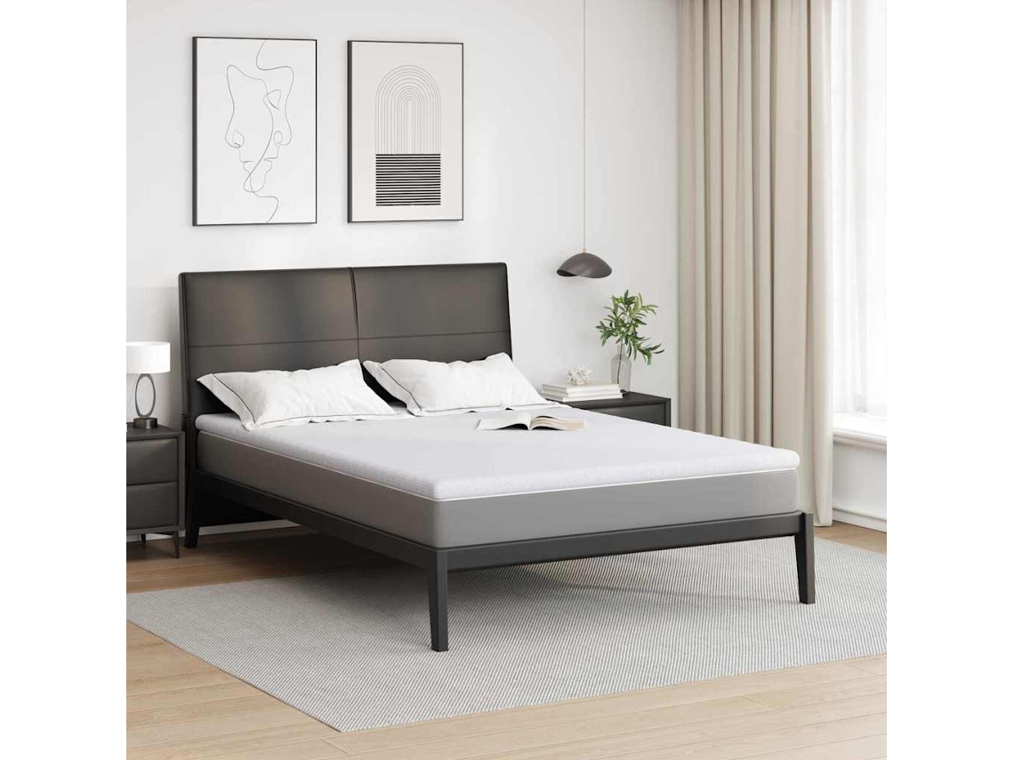 Vidaxl Topper De Colchão Branco 140 X 190 Cm Tecido Jacquard