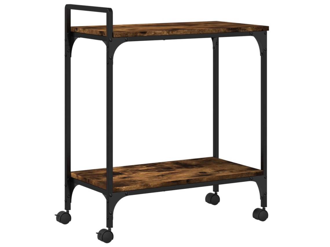 Kitchen Trolley, Kitchen Trolleys Vidaxl Marrom Madeira Processada (n/a)