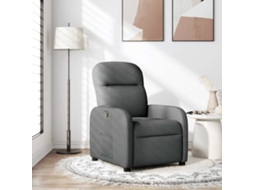 Vidaxl Poltrona Reclinável Tecido Cinzento-escuro