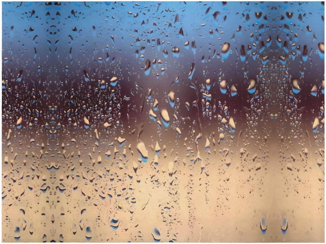 Colcha de Flanela com Estampa Gotas Chuva em Vidro Macia e Aconchegante para Sofá Quarto 203 2 X 152 4 Cm, Mac