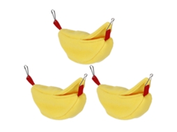 Conjunto de 3 Ninhos Primerox para Hamster com Flanela para Inverno