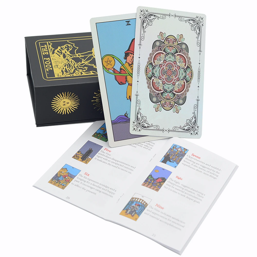Conjunto De Cartas De Tarô Para Jogo De Mesa Em Pvc, Ideal Para Adivinhação.