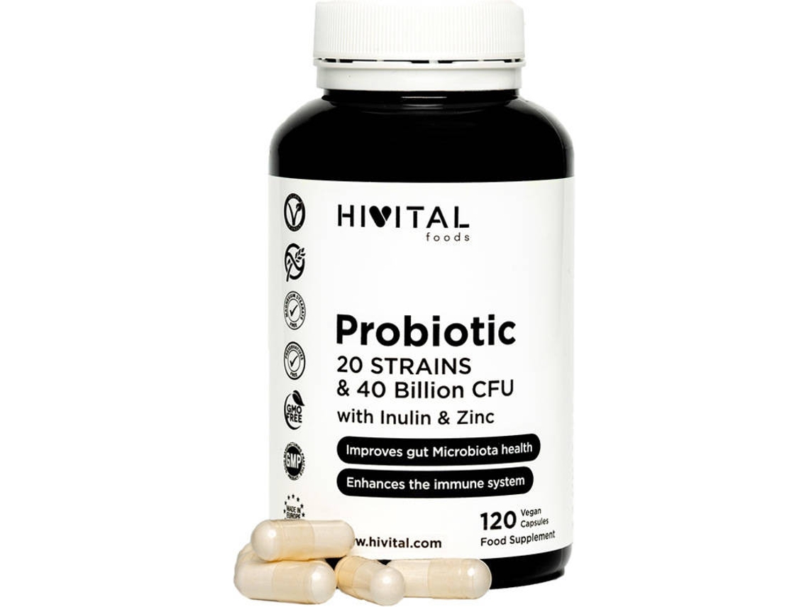 Suplemento Alimentar HIVITAL Probiótico (120 Cápsulas Gastrorresistentes)