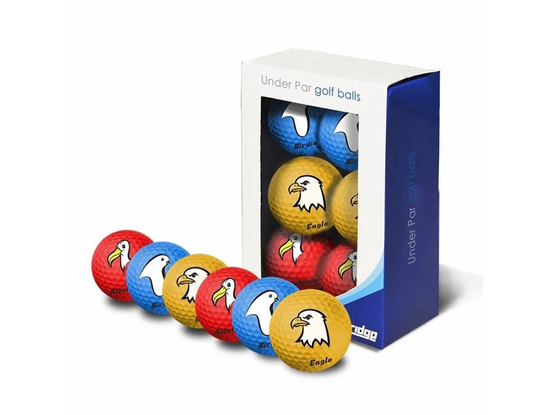 Pack de 6 Bolas para Golf LONGRIDGE Multicor (Tu)