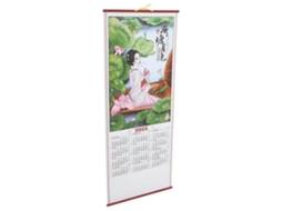 Calendário de Parede Tradicional Inglês com os Meses em Inglês, Ideal para Uso em Escritórios BRILVIBERA