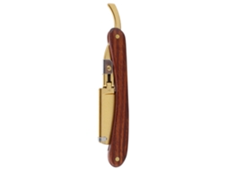 Navaja Clásica De Barbear Manual Com Cabo De Madeira Plegável Para Barbearia Cuchillo De Afeitar Marrom