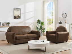 Conjunto Sofá e Poltrona Fixo Victory VENTE-UNIQUE.PT 89 x 170 x 91 (89 x 170 x 91 cm)