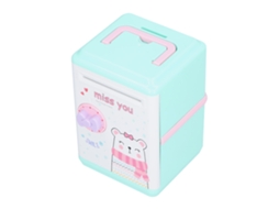 Mali lata de Moedas Bancária Eletrônica Urso para Crianças Safe Box Mini Atm Brinquedo de Economia