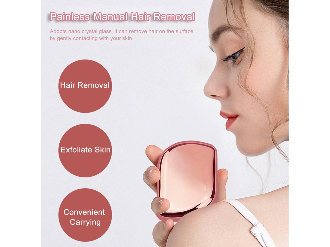 2026 ferramenta de Depilação Sem Dor Crystal Hair Eraser Portátil Exfoliante para Corpo e Qualquer Parte